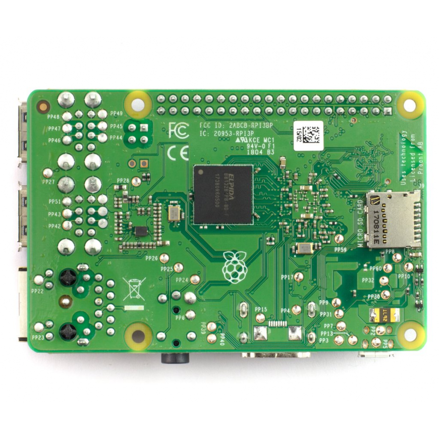 Raspberry Pi 3 B+ WiFi Dual-band Bluetooth 1 Gt RAM 1,4 GHz – 3