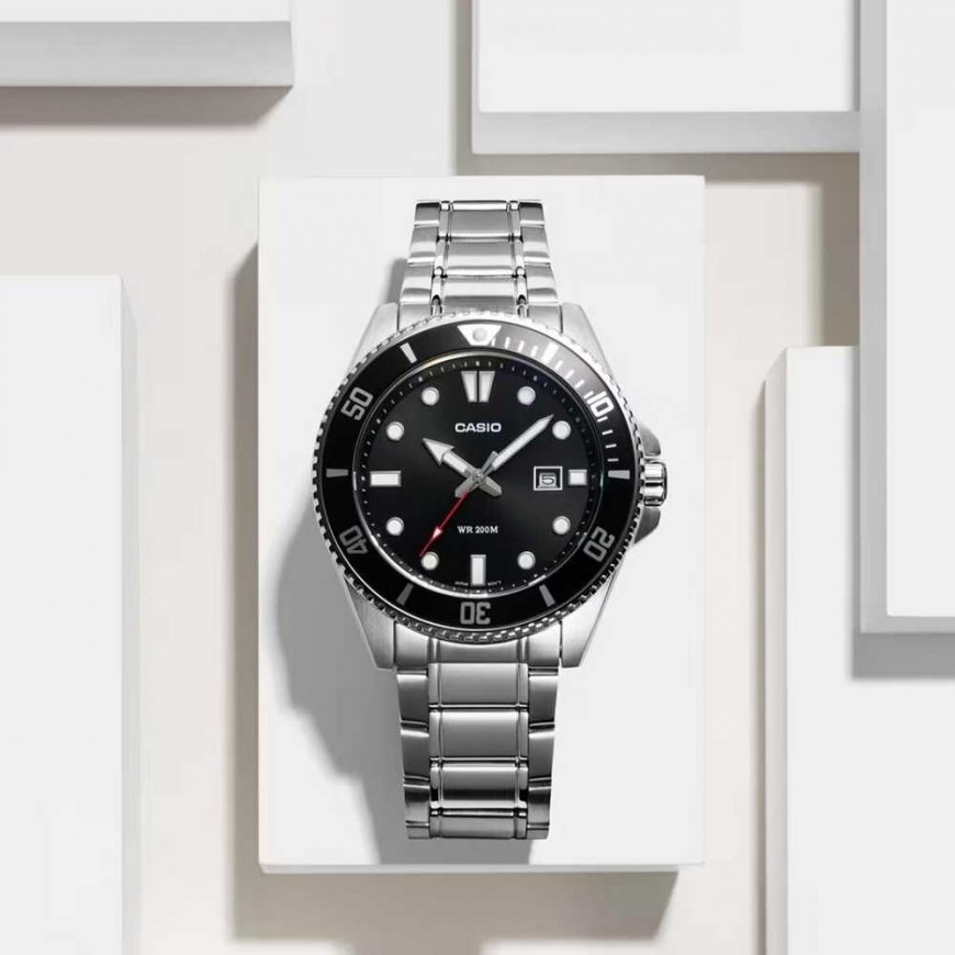 Miesten kello Casio MDV-107D-1A1VEF Black Silver (Ø 46 mm) – 4