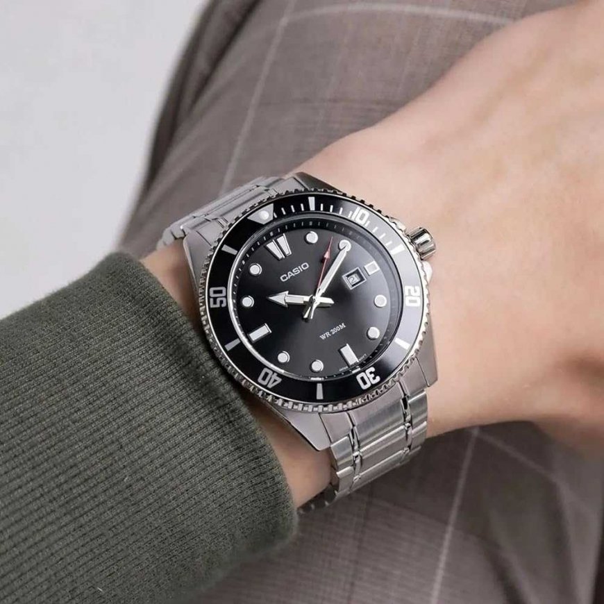 Men's watch Casio MDV-107D-1A1VEF Black Silver (Ø 46 mm) – 5