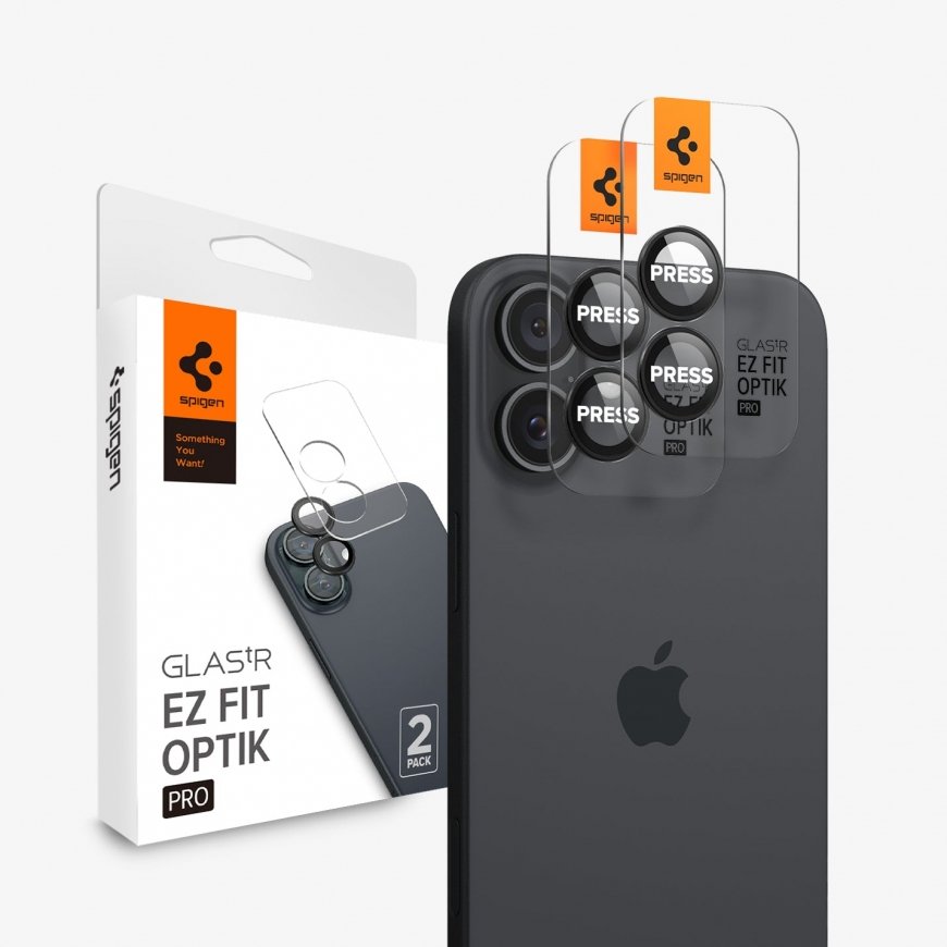 Spigen Optik Pro EZ Fit Kameros objektyvo apsaugas Approach 2 vnt