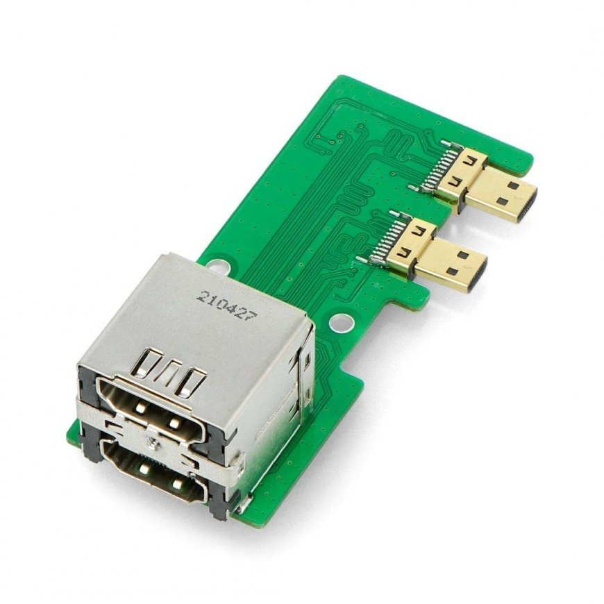 Levy microHDMI:llä - HDMI-sovitin Raspberry Pi 4B:lle - Uctronics U6129