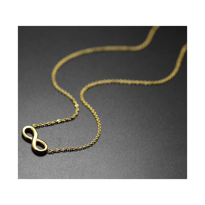 Troli Gold-plated steel necklace Infinity KNS-271 – 3