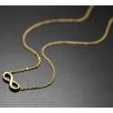 Troli Gold-plated steel necklace Infinity KNS-271 Troli Gold-plated steel necklace Infinity KNS-271