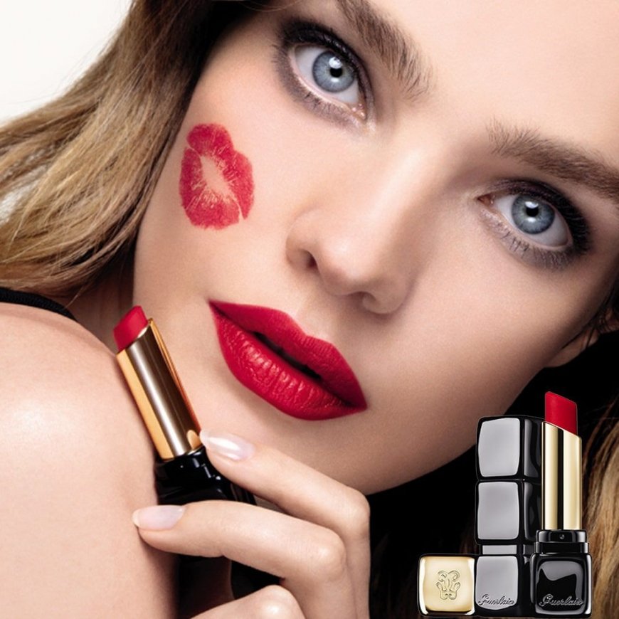 Guerlain KissKiss Tender Matte 2,8 g 910 Wanted Red Matta – 5