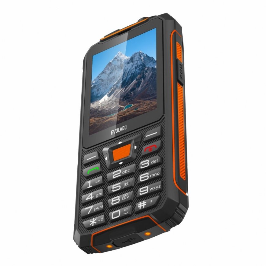 Evolveo StrongPhone SPZ6OG matkapuhelin 7,11 cm (2.8") 202 g musta, Oranssi – 3