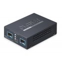 PLANET 2-Port 10G/2.5G/1G/100BASE-X tīlkla mediju pārveidotājs Melns PLANET 2-Port 10G/2.5G/1G/100BASE-X tīlkla mediju pārveidotājs Melns