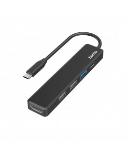 Hama 00200117 knyginių kompiuterių dokas / jungčių replikatorius USB 2.0 Juoda