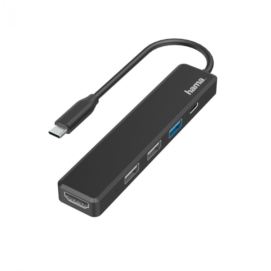 Hama 00200117 kannettavien tietokoneiden telakka ja porttitoistin USB 2.0 musta