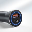 DUDAO Car Charger 45W PD+ QC5.0 1xUSB+1XType C Universal Silver Cigar lighter Fast charging Auto DUDAO Car Charger 45W PD+ QC5.0 1xUSB+1XType C Universal Silver Cigar lighter Fast charging Auto
