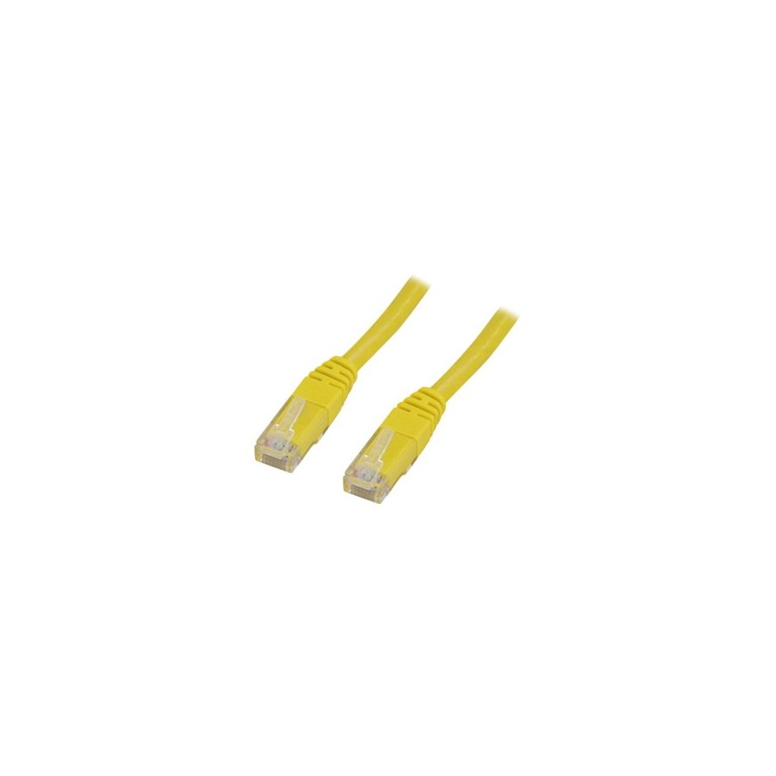 Deltaco UTP Cat6 сетевой кабель Желтый 3 m