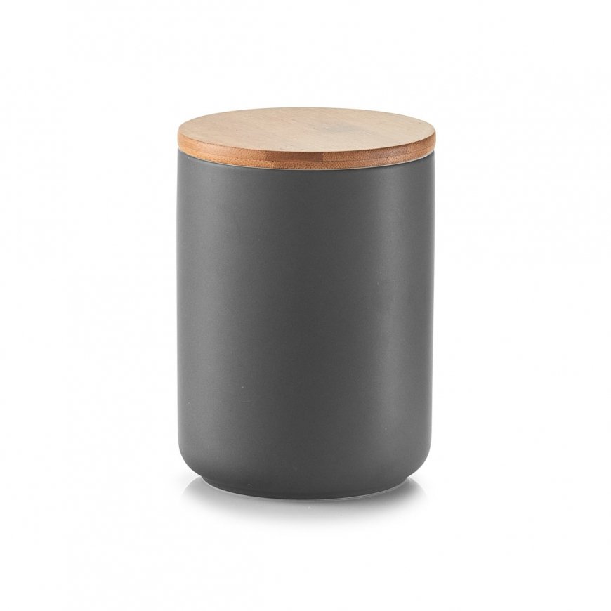 Zeller Present 19826 jar Round Ceramic Anthracite