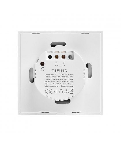 Touch light switch WiFi + RF 433 Sonoff T1 EU TX (1-gang) – 4