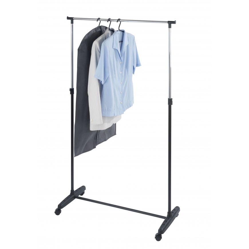 WENKO 4364401100 retail clothing rack Black, Metallic Plastic, Metal – 2