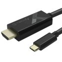 Techly Adapter Cable USB-C Male to HDMI 2.0 4K Male 2m Black Techly Adapter Cable USB-C Male to HDMI 2.0 4K Male 2m Black