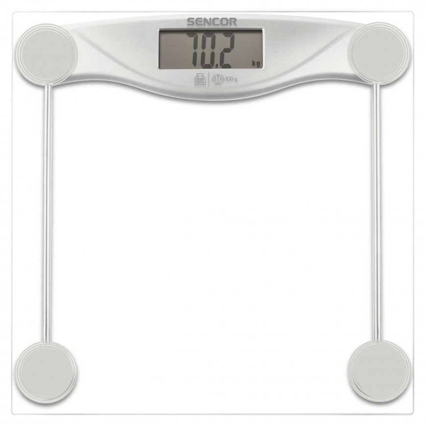 Sencor SBS 113SL personal scale Rectangle Transparent Electronic personal scale – 4