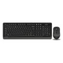 A4Tech Fstyler FG1010 klaviatuur Hiir kaasa arvatud Kontor Raadioside Must, Hall A4Tech Fstyler FG1010 klaviatuur Hiir kaasa arvatud Kontor Raadioside Must, Hall