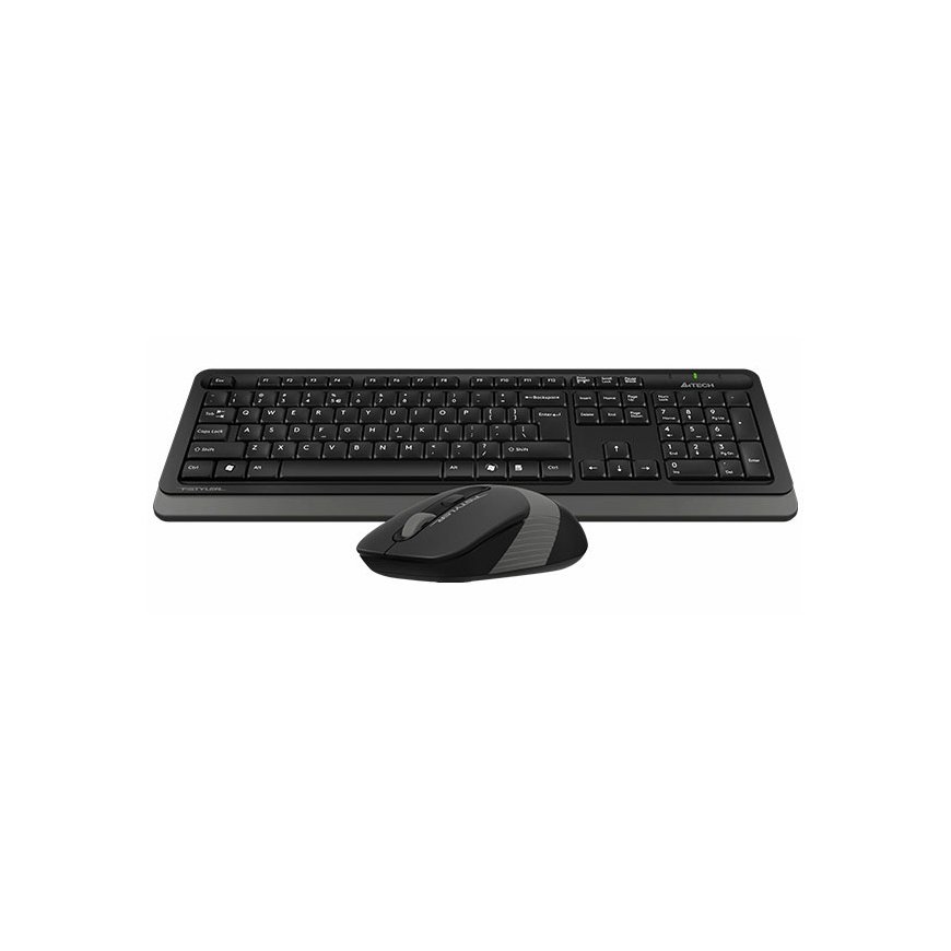 A4Tech Fstyler FG1010 клавиатура Мышь входит в комплектацию Офисная Беспроводной RF Черный, Серый – 2