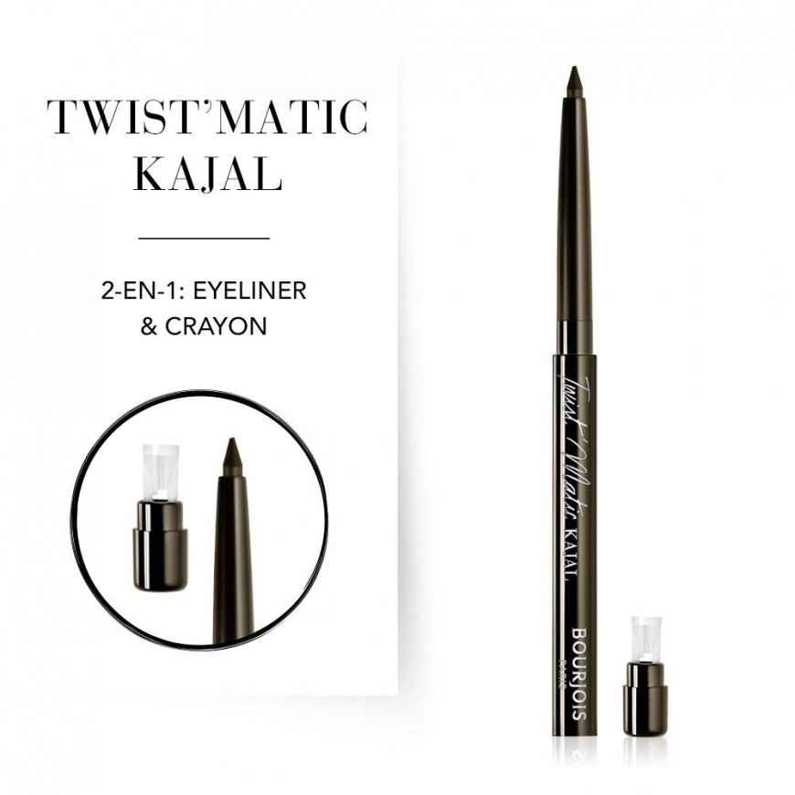 Bourjois Twist Kajal подводка для глаз 1 ml Крем 02 Brown W'oud – 4