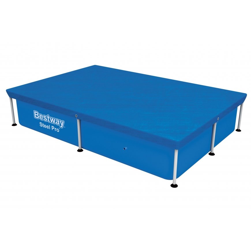 Bestway Rectangle Pool Cover for 2.24 m x 1.54 m Above Ground Pools – 2