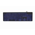 Gembird KB-UML3-02 klaviatuur Kodu/kontor USB QWERTY Ameerika inglise keel Must