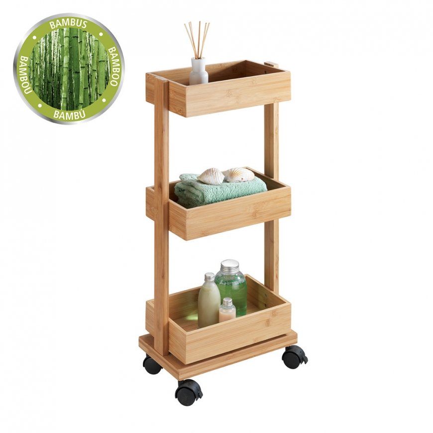WENKO 24390100 utility shelf/rack Wood Bamboo Natural wood – 2