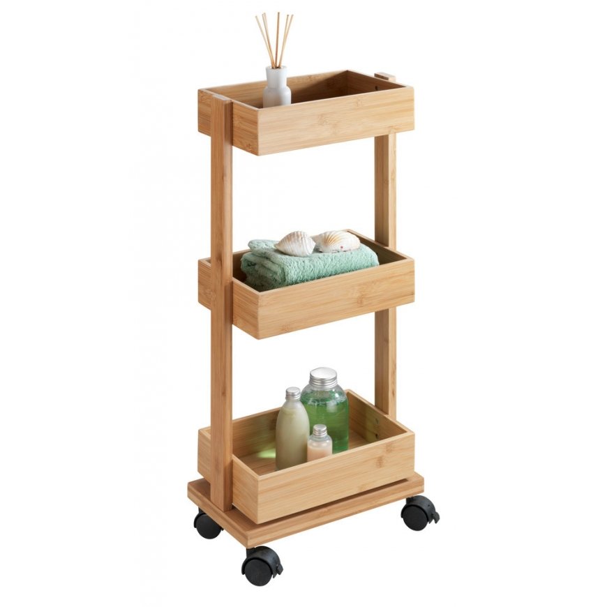 WENKO 24390100 universali lentyna / stelažas Medis Bamboo Natūralus medis – 4