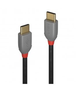 Lindy 1m USB 2.0 Type C to C Cable, Anthra Line