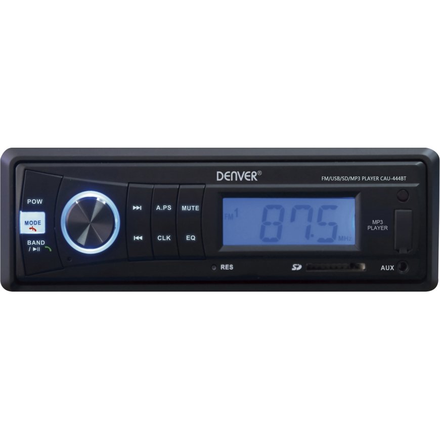 Denver CAU-444BT auto audio-video uztvērējs Melns