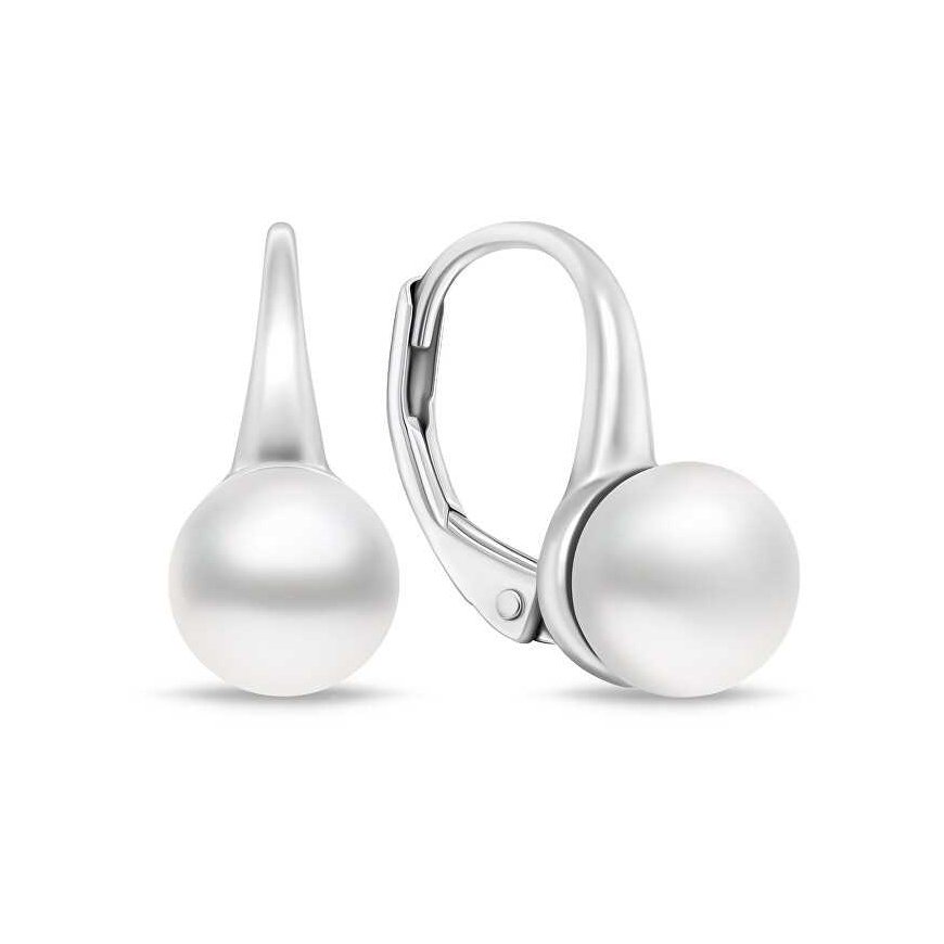 Brilio Silver Silver pearl earrings EA938W