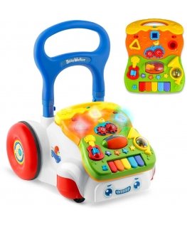 Mokomoji vaikštynė su muzika 2in1 RK-744 Ricokids balta