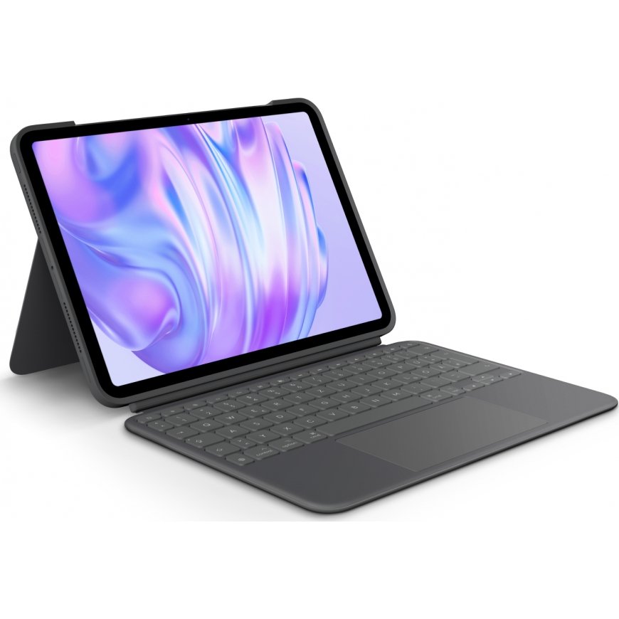 Logitech Combo Touch QWERTZ Saksa Smart Connector Grafiitti