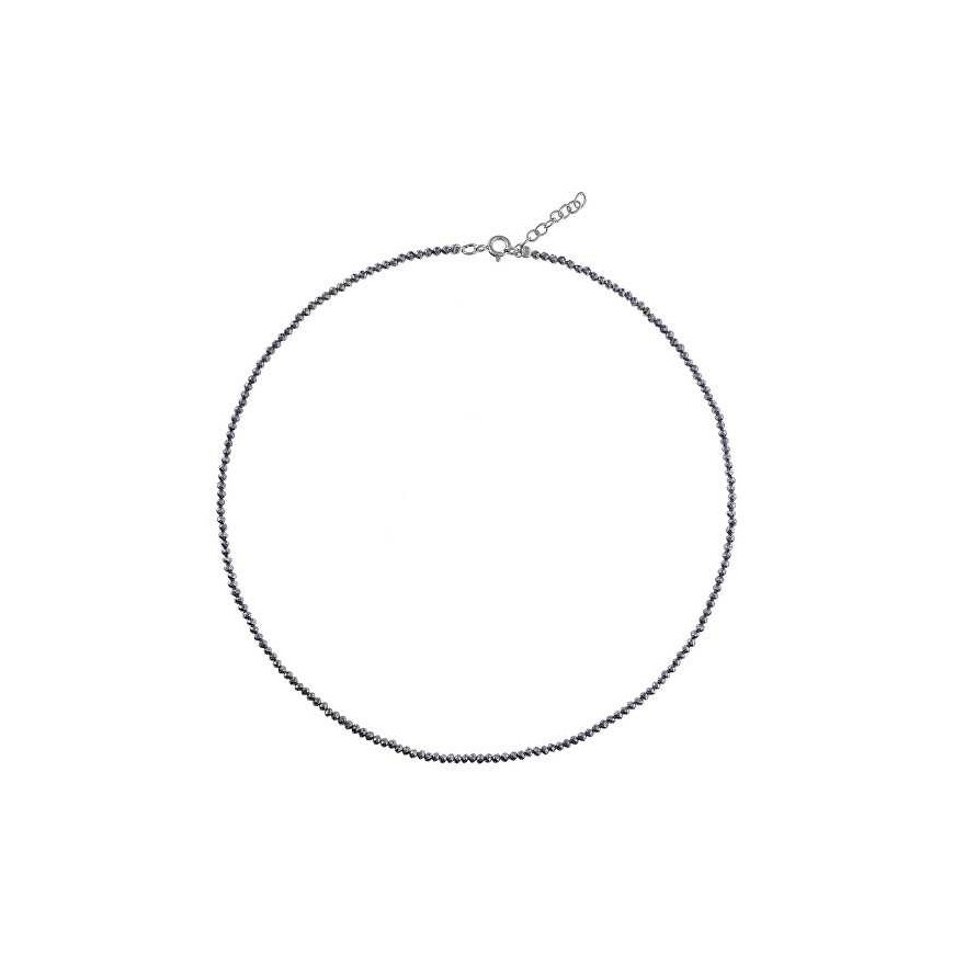 Again Jewelry Hematite Bead Necklace AJKNA005