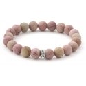 Agato Bead bracelet made of rhodochrosite MINK11 / 17 Agato Bead bracelet made of rhodochrosite MINK11 / 17
