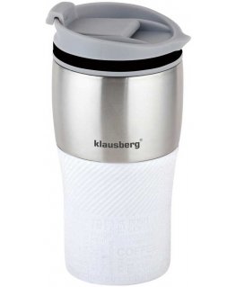 LÄMPÖMUKI SILIKONILISTALLA 320ML, KLAUSBERG KB-7627, VALKOINEN