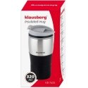 THERMAL MUG WITH SILICONE STRIP 320ML, KLAUSBERG KB-7627, WHITE