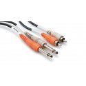 Hosa Technology 2 x RCA/2 x TS audio cable 4 m 2 x 6.35mm TS Black Hosa Technology 2 x RCA/2 x TS audio cable 4 m 2 x 6.35mm TS Black