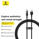 Baseus Gem USB-IP 2.4A pikalatauskaapeli 2 m Sininen Baseus Gem USB-IP 2.4A pikalatauskaapeli 2 m Sininen