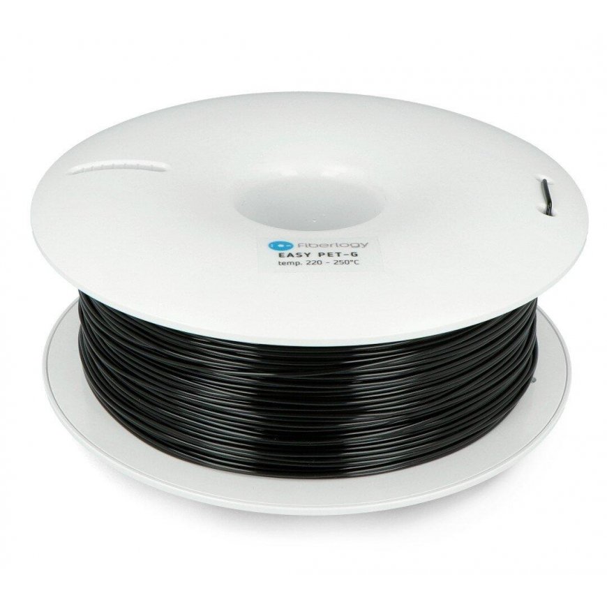 3D plastic Fiberlogy Easy PET-G 1.75mm 0.85kg – Black – 2