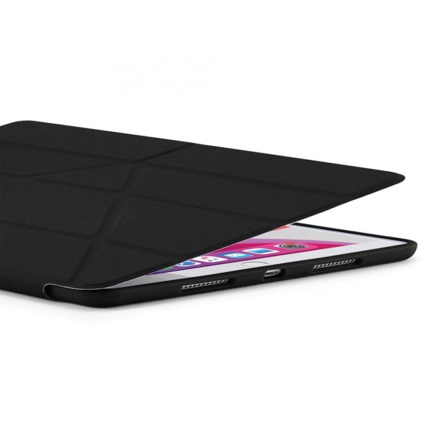 Pipetto planšetinio kompiuterio dėklas Pipetto Origami dėklas iPad 10.2 '' 2019/2020 juodas – 2