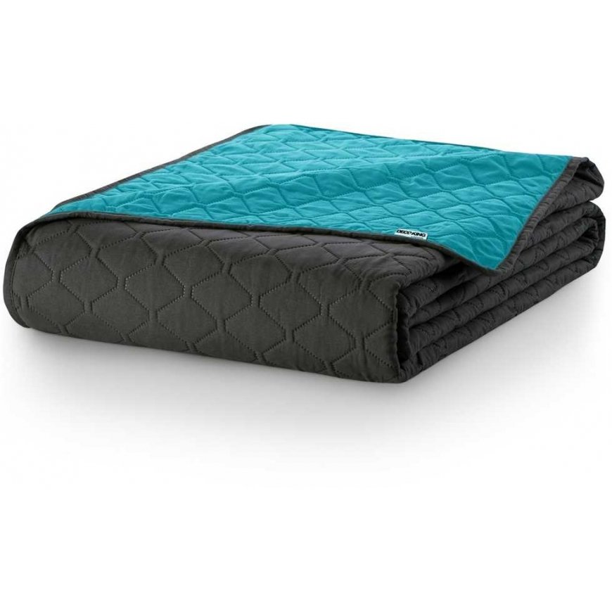 Bedspread DecoKing Axel, 200x220 cm, color: blue / gray – 4