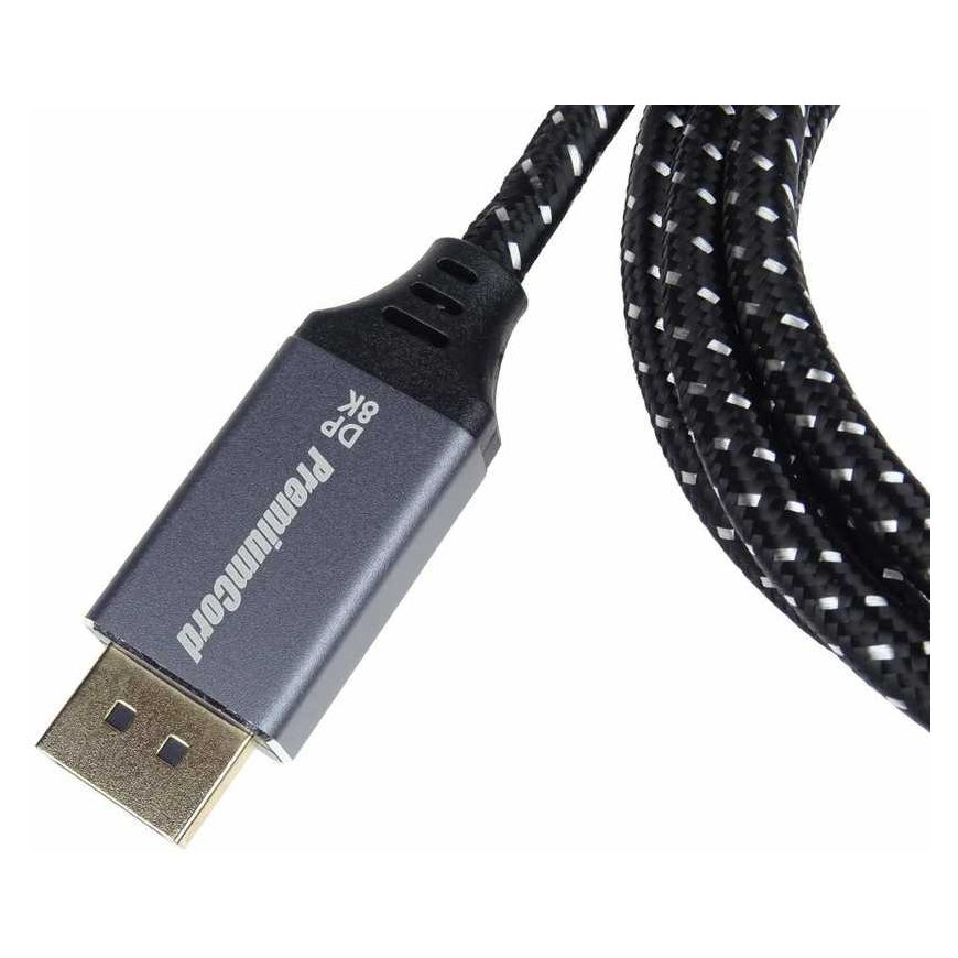 PremiumCord PREMIUMCORD laidas DisplayPort 1.4 kabelis, tvirtas laidas, paauksuotos jungtys, 1,5 m – 2