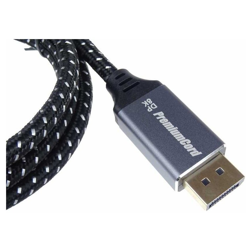 PremiumCord PREMIUMCORD DisplayPort 1.4 cable, sturdy cable, gold-plated connectors, 1.5 m – 3