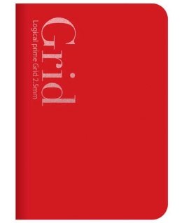 Nakabayashi Coltd Notebook "Logical Prime Grid" B6, 2.5 mm grids-red NB601-1