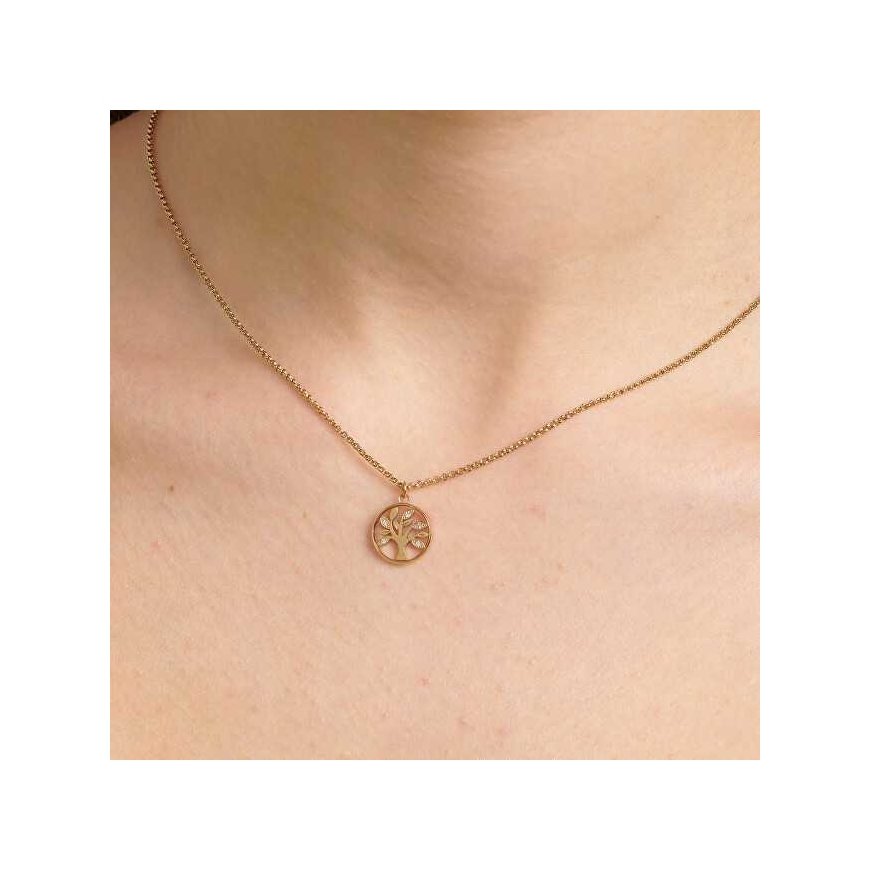 Brosway kullattu kaulakoru Tree of Life Chakra BHKN094 – 3