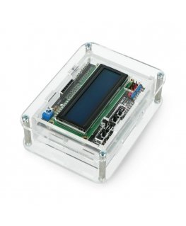 Arduino Uno case with space for LCD display extension v1.1 - transparent