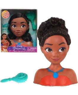 Lėlė Głowa do czesania i stylizacji włosów Księżniczka Disney Vaiana Moana +szczotka