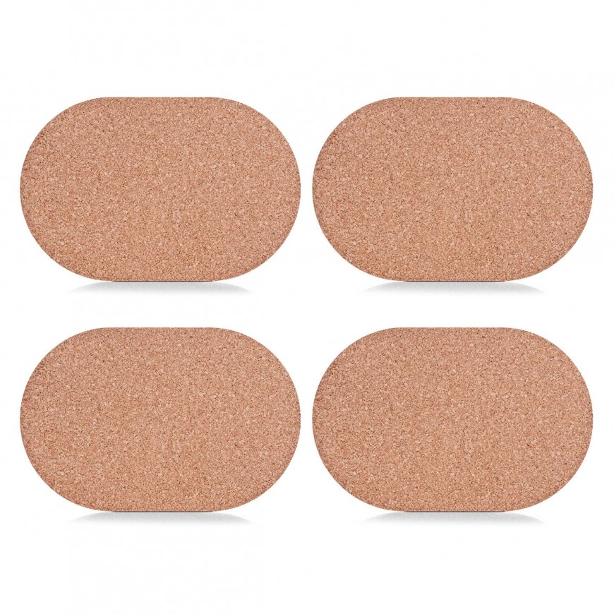 Zeller Present 01420 placemat Oval Brown 4 pc(s) – 2