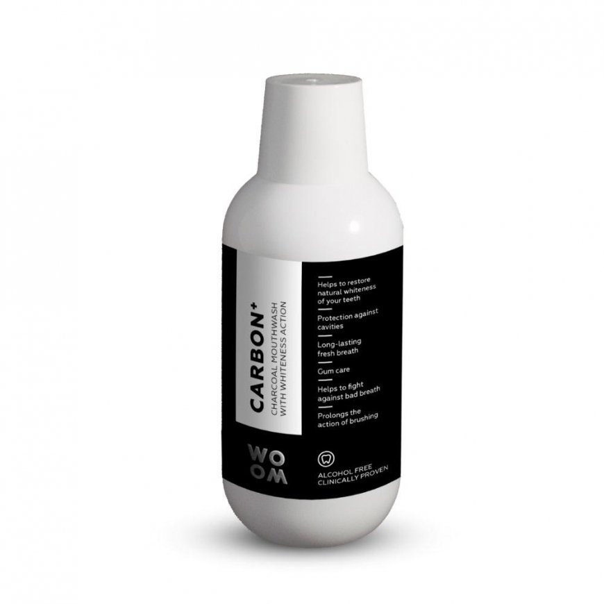 Woom Carbon+ Charcoal mouthwash 500ml