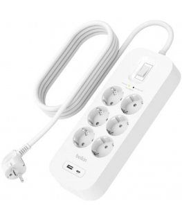 Belkin Components Belkin STECKDOSENLEISTE BERSP.SSCHUTZ/6FACH 1XUSB-A+ 1XUSB-C 18W 2M
