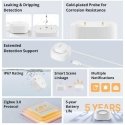 Sonoff SNZB-05P IP67 Zigbee vesivuotoanturi jatkojohdolla Sonoff SNZB-05P IP67 Zigbee vesivuotoanturi jatkojohdolla